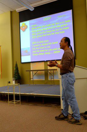 Fr. Hendrik talks to the young SCJs gathered