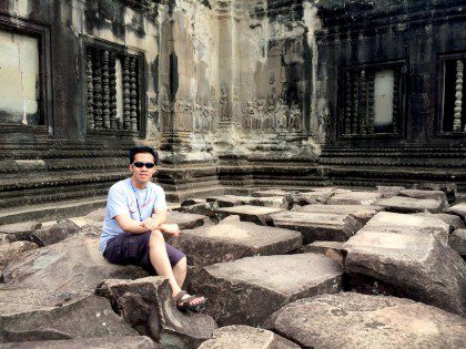 James at the Temple of Angkor Wat