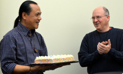During the meeting SCJs celebrated Fr. Hendrik's 45th birthday.