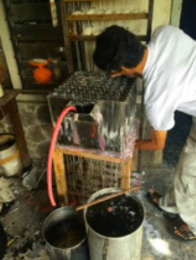 A photo from the novitiate's candle factory in Indonesia.