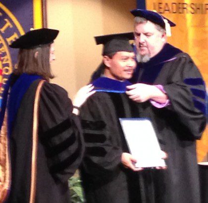 Fr Nardi receives his doctorate