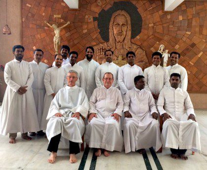 Fr. Tom and other retreatants in India