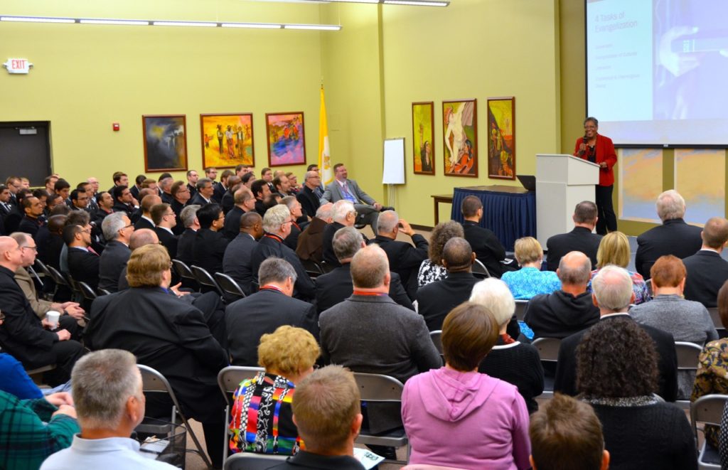 Donna Grimes, the Assistant Director for African American Affairs for the USCCB, was the main presenter at last week's Dehon Lecture