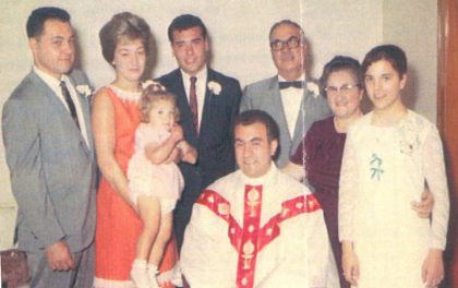 Fr. Tony wit his family shortly after his ordination